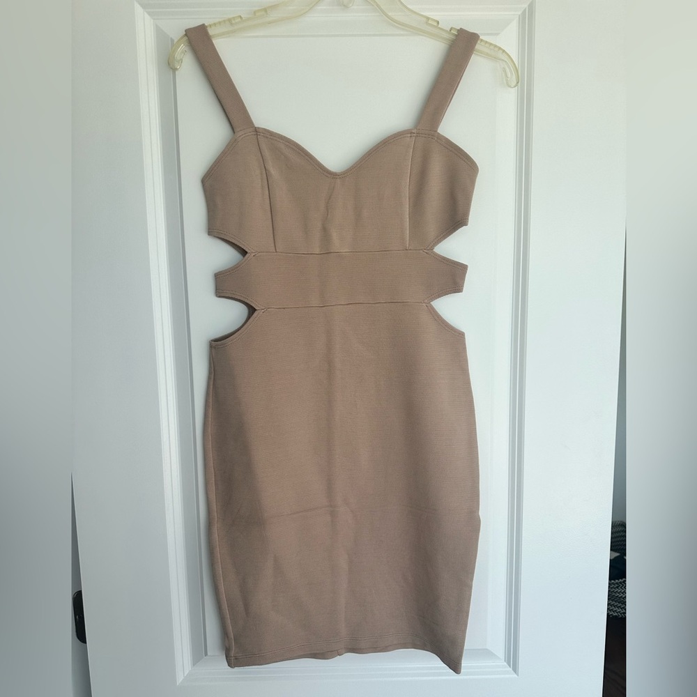 NWT Solemio Nude Mini Dress